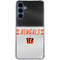 NFL Cincinnati Bengals White Striped Galaxy A35 5G Clear Case